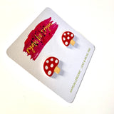 Vintage Style Mushroom Earrings