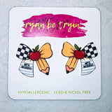 Personalized Back to School Pencil Earrings