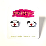 Nurse Hat Earrings