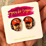 Big Red Earrings