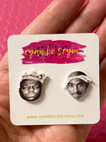 Biggie and Tupac Earrings