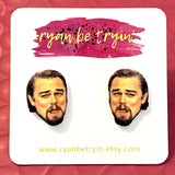 Leonardo Laughing Meme Earrings