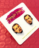 Leonardo Laughing Meme Earrings