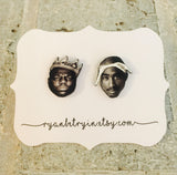 Biggie and Tupac Earrings