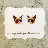 Grumpy Cat Stud Earrings