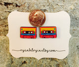 Cassette Tape Stud Earrings