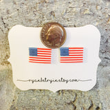 American Flag Stud Earrings