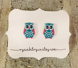 Cute Owl Stud Earrings