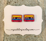 Cassette Tape Stud Earrings