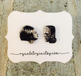 Frankenstein and his Bride Earrings