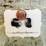 Frankenstein and his Bride Earrings