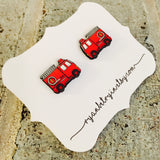 Firetruck Earrings