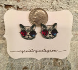 Galaxy Cat Stud Earrings