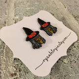 Vintage Witch Stud Earrings