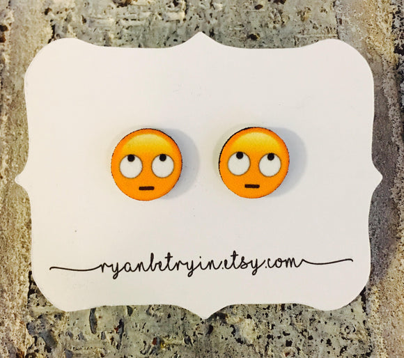 Eye Roll Emoji Earrings