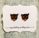 Black Cat Earrings