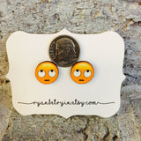 Eye Roll Emoji Earrings