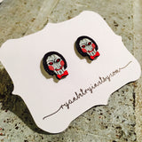 Jigsaw Halloween Earrings