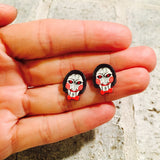 Jigsaw Halloween Earrings