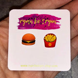 Hamburger & Fries Earrings