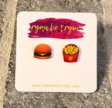Hamburger & Fries Earrings