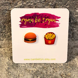 Hamburger & Fries Earrings