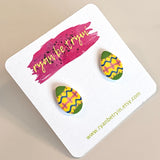 Easter Egg Earrings - Yellow