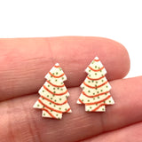 Christmas Tree Cake Earrings