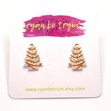 Christmas Tree Cake Earrings