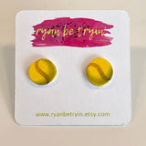 Softball Earrings