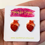Anatomical Heart Earrings