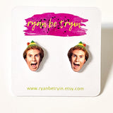 Buddy Elf Christmas Earrings
