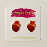 Anatomical Heart Earrings