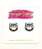 Bulldog Earrings