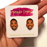 J Hurts Eagles Earrings