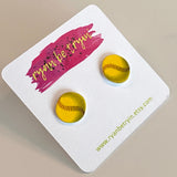 Softball Earrings