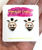 Scary Clown Halloween Earrings