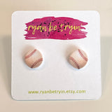 Baseball Earrings