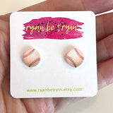 Baseball Earrings