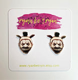 Scary Clown Halloween Earrings