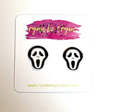 Ghostface Halloween Earrings