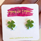 Four Leaf Clover St. Patrickās Day Earrings