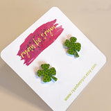 Four Leaf Clover St. Patrickās Day Earrings