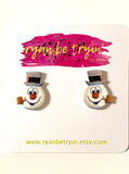Frosty the Snowman Earrings