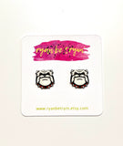Bulldog Earrings