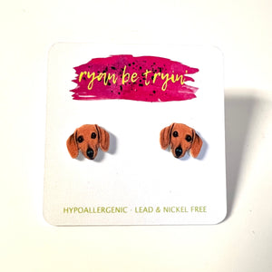 Dachshund Weenie Dog Earrings