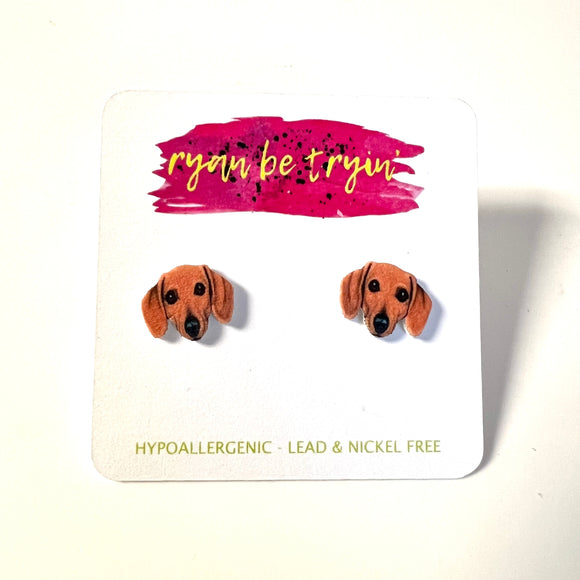 Dachshund Weenie Dog Earrings