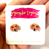 Dachshund Weenie Dog Earrings