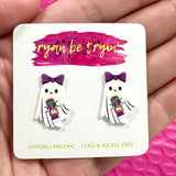 Witch’s Brew Ghost Earrings