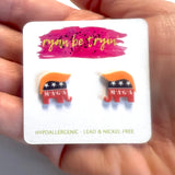 MAGA Republican Earrings